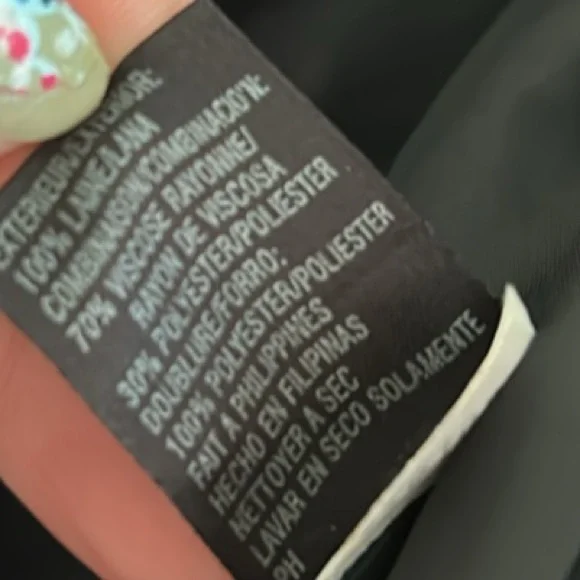 Tahari Black White Check Open Front Lined Blazer Size 14 - Picture 13 of 14